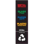 950-831 PREMIUM BLACK LABEL RECYCLING METAL GLASS PAPER PLASTIC 8,5x33cm VIOMES