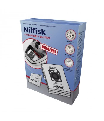 107407940 ΦΙΛΤΡΟΣΑΚΟΙ NILFISK ELITE/EXTREME/GM300-GM400-GM500/KING (4ΤΕΜ)
