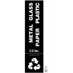 950-811 PREMIUM BLACK LABEL RECYCLING METAL GLASS PAPER PLASTIC 8,5x33cm VIOMES