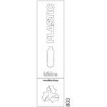 950-803 PREMIUM WHITE LABEL RECYCLING PLASTIC 8,5x33cm VIOMES