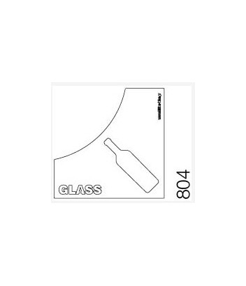 951-804 PREMIUM TOP WHITE LABEL RECYCLING GLASS 13x13cm VIOMES