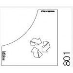 951-801 PREMIUM TOP WHITE LABEL RECYCLING 13x13cm VIOMES