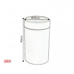 330.7-200 ΚΑΔΟΣ ΠΛΑΣΤΙΚΟΣ DECO SWING INOX ΠΑΛΛΟΜΕΝΟ ΚΑΠΑΚΙ Ø30xh65cm 36LT VIOMES