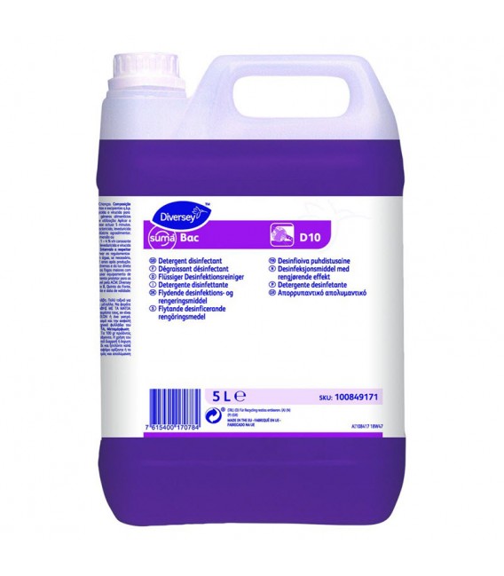 SUMA BAC D10 ΚΑΘΑΡΙΣΤΙΚΟ ΑΠΟΛΥΜΑΝΤΙΚΟ 5LT