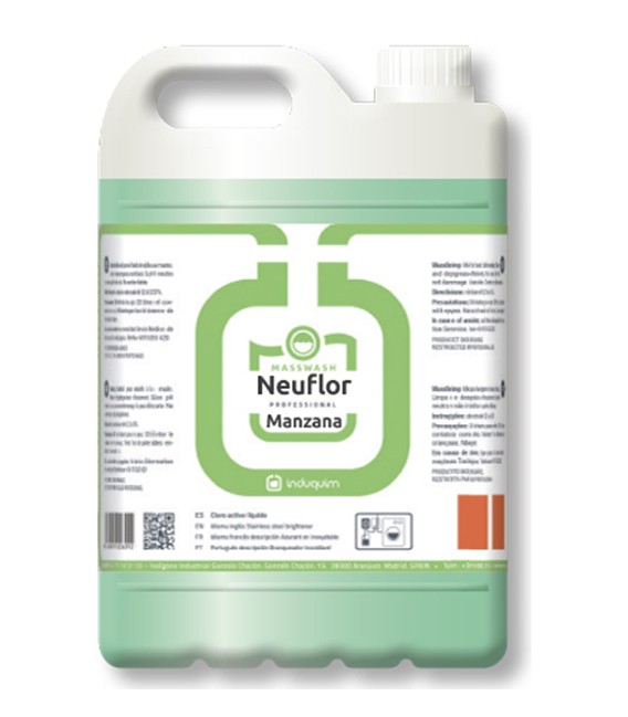 NEUFLOR MANZANA ΜΑΛΑΚΤΙΚΟ ΜΕ ΑΡΩΜΑ ΠΡΑΣΙΝΟ ΜΗΛΟ 5LT INDUQUIM