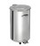 5449Α ΚΑΔΟΣ ΑΠΟΡΡΙΜΑΤΩΝ 85cmxØ38xm INOX ΜΕ 2 ΡΟΔΕΣ + 2 ΠΟΔΙΑ 85LT SILVER