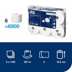 472242 ΧΑΡΤΙ ΥΓΕΙΑΣ SMART ONE CENTERFEED 6Ρx207m 1150φ TORK