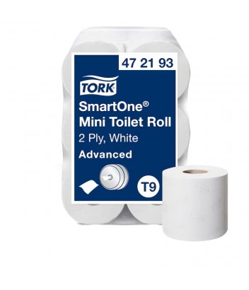 472193 ΧΑΡΤΙ ΥΓΕΙΑΣ SMART ONE CENTERFEED MINI 12Ρx111m 620φ TORK