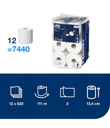 472193 ΧΑΡΤΙ ΥΓΕΙΑΣ SMART ONE CENTERFEED MINI 12Ρx111m 620φ TORK