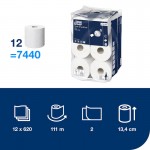 472193 ΧΑΡΤΙ ΥΓΕΙΑΣ SMART ONE CENTERFEED MINI 12Ρx111m 620φ TORK