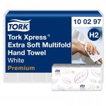 100297 ΧΕΙΡΟΠΕΤΣΕΤΑ ΖΙΚ-ΖΑΚ XPRESS EXTRA SOFT PREMIUM WHITE  H2 21x100 2P TORK