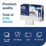 100297 ΧΕΙΡΟΠΕΤΣΕΤΑ ΖΙΚ-ΖΑΚ XPRESS EXTRA SOFT PREMIUM WHITE  H2 21x100 2P TORK