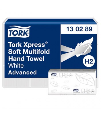 130289 ΧΕΙΡΟΠΕΤΣΕΤΑ Z-FOLD XPRESS SOFT ADVANCED WHITE  H2 21x180 2P TORK