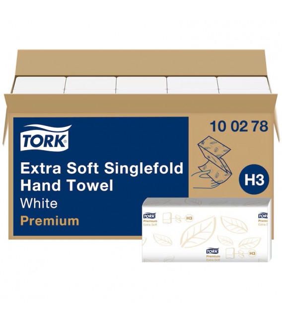 100278 ΧΕΙΡΟΠΕΤΣΕΤΑ ΖΙΚ-ΖΑΚ XPRESS EXTRA SOFT PREMIUM WHITE H3 15x200 2P TORK