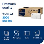 100278 ΧΕΙΡΟΠΕΤΣΕΤΑ ΖΙΚ-ΖΑΚ XPRESS EXTRA SOFT PREMIUM WHITE H3 15x200 2P TORK