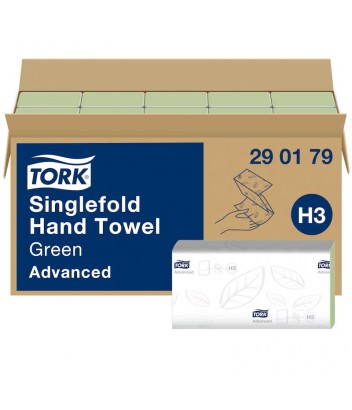290179 ΧΕΙΡΟΠΕΤΣΕΤΑ V-FOLD XPRESS ADVANCED GREEN H3 15x250 2P TORK