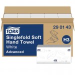 290143 ΧΕΙΡΟΠΕΤΣΕΤΑ ΖΙΚ-ΖΑΚ V-FOLD XPRESS SOFT ADVANCED WHITE H3 15x250 2P TORK