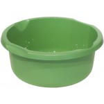 362-27 ΛΕΚΑΝΗ ΣΤΡΟΓΓΥΛΗ ORA ΠΡΑΣΙΝΟ ΕΛΙΑΣ ⌀36×H15.5 9,5LT ΒΙΟΜΕΣ