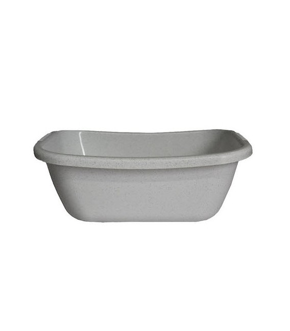 114-50 ΛΕΚΑΝΗ ΟΒΑΛ ΓΚΡΙ ΜΠΕΖ 47×35×H18 16LT ΒΙΟΜΕΣ