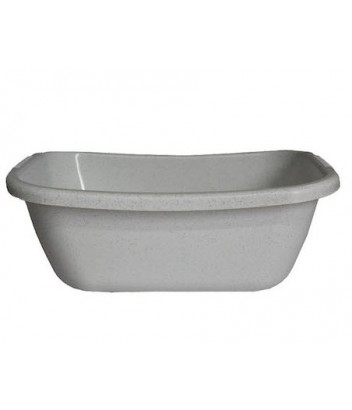 114-50 ΛΕΚΑΝΗ ΟΒΑΛ ΓΚΡΙ ΜΠΕΖ 47×35×H18 16LT ΒΙΟΜΕΣ