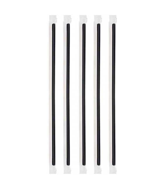 ΚΑΛΑΜΑΚΙΑ ΠΛΑΣΤΙΚΑ ΕΠΑΝΑΧΡΗΣΙΜΟΠΟΙΟΥΜΕΝΑ FREDDO ΙΣΙΟ ΜΑΥΡΟ 1/1 4,5mm 18cm 1000ΤΜΧ