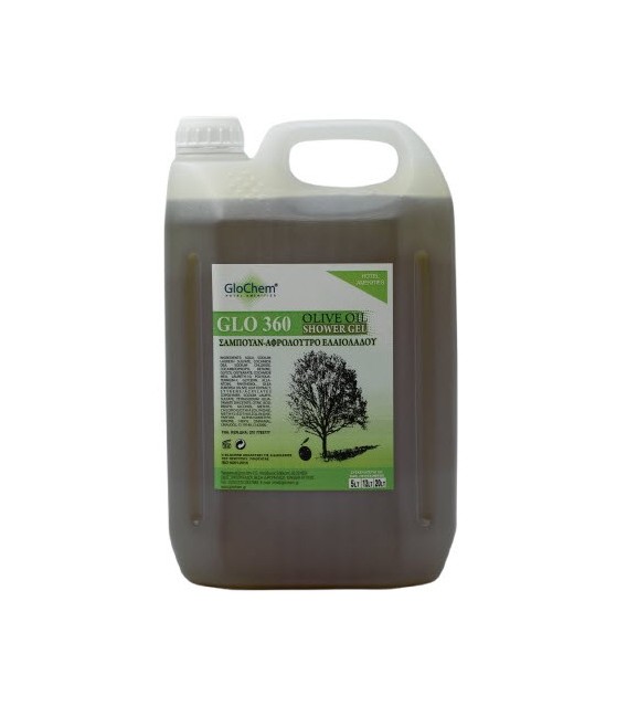 GLO360 HAIR & BODY SHOWER OLIVE OIL 5LT GLOCHEM
