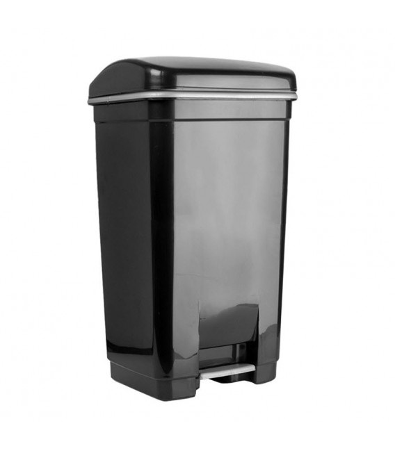 146-02 ΚΑΔΟΣ ΑΠΟΡΡΙΜΑΤΩΝ ΜΕ ΠΕΝΤΑΛ ΠΛΑΣΤΙΚΟΣ ΜΑΥΡΟΣ 40LT ΒΙΟΜΕΣ