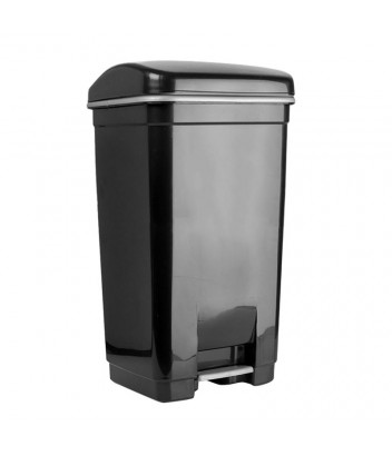 146-02 ΚΑΔΟΣ ΑΠΟΡΡΙΜΑΤΩΝ ΜΕ ΠΕΝΤΑΛ ΠΛΑΣΤΙΚΟΣ ΜΑΥΡΟΣ 40LT ΒΙΟΜΕΣ