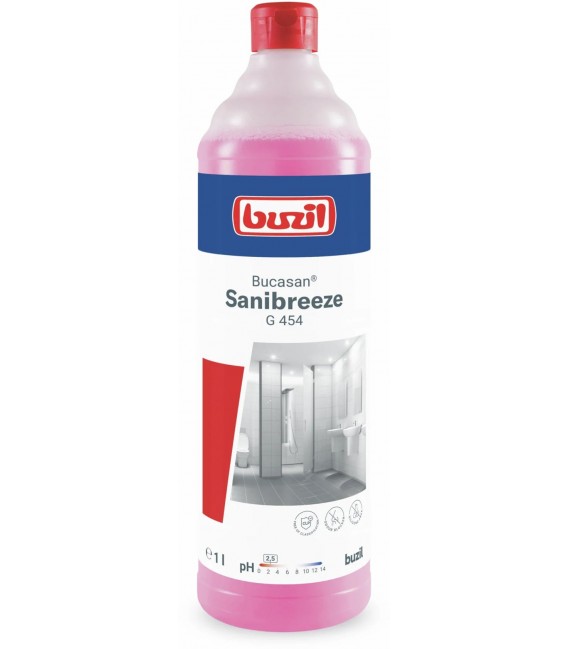 G 454 BUCASAN SANIBREEZE ΚΑΘΑΡΙΣΤΙΚΟ ΣΥΝΤΗΡΗΣΗΣ ΥΓΙΕΙΝΗΣ ΜΕ ΛΕΜΟΝΙ ΜΕ ΑΝΑΣΤΟΛΕΑ ΟΣΜΩΝ 1LΤ BUZIL
