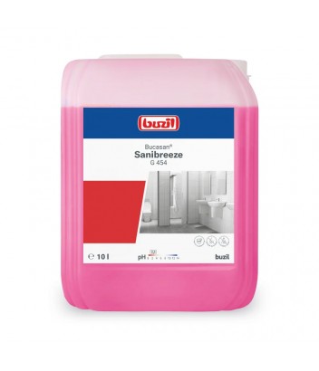 G 454 BUCASAN SANIBREEZE ΚΑΘΑΡΙΣΤΙΚΟ ΣΥΝΤΗΡΗΣΗΣ ΥΓΙΕΙΝΗΣ ΜΕ ΛΕΜΟΝΙ ΜΕ ΑΝΑΣΤΟΛΕΑ ΟΣΜΩΝ 10LΤ BUZIL