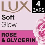 LUX ΣΑΠΟΥΝΙ ΠΛΑΚΑ SOFT GLOW ROSE & GLYCERIN 4 TMX 90gr