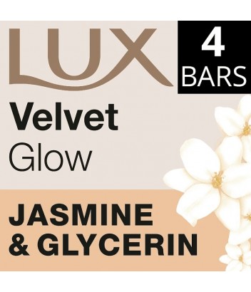 LUX ΣΑΠΟΥΝΙ ΠΛΑΚΑ VELVET GLOW JASMINE & GLYCERIN 4 TMX 90gr