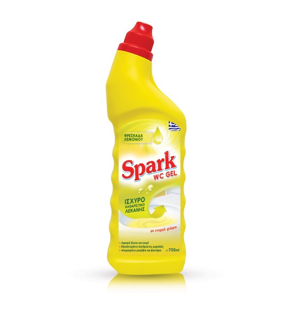 SPARK WC ΥΓΡΟ ΤΟΥΑΛΕΤΑΣ ΚΙΤΡΙΝΟ GEL ΕΝΕΡΓΟ ΧΛΩΡΙΟ 750ml
