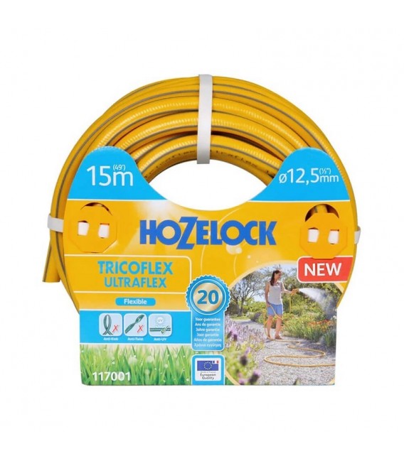 117001 TRICOFLEX ULTRAFLEX 15m 1/2'' ΛΑΣΤΙΧΟ ΚΙΤΡΙΝΟ HOZELOCK
