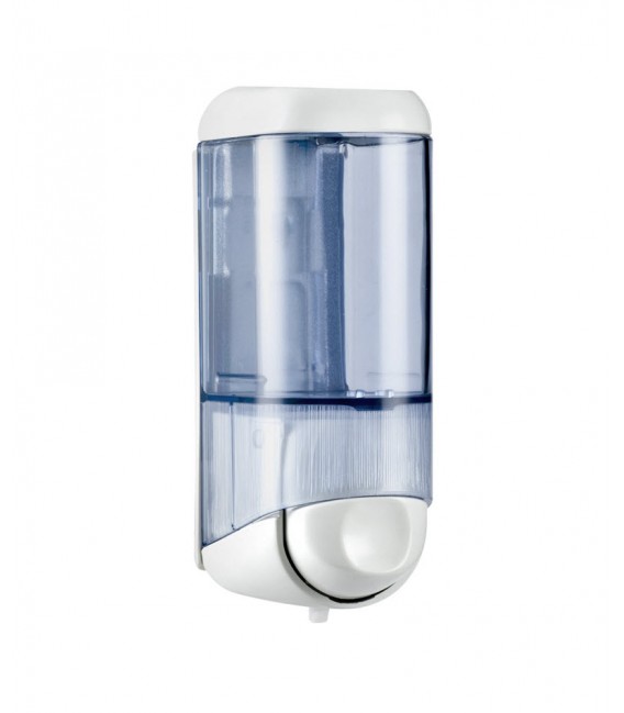 583 ΣΑΠΟΥΝΟΘΗΚΗ ΔΙΑΦΑΝΗ ΜΕ ΛΕΥΚΟ ΚΑΠΑΚΙ 170ml LINEACQUALBA MARPLAST