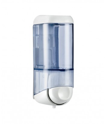 583 ΣΑΠΟΥΝΟΘΗΚΗ ΔΙΑΦΑΝΗ ΜΕ ΛΕΥΚΟ ΚΑΠΑΚΙ 170ml LINEACQUALBA MARPLAST