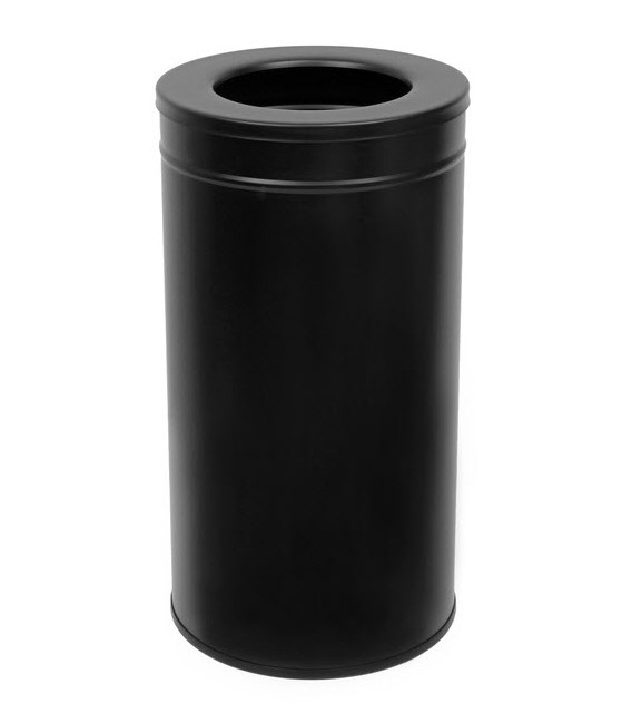 5431B ΚΑΔΟΣ ΑΠΟΡΡΙΜΑΤΩΝ ΑΝΟΙΧΤΟΣ ΜΑΥΡΟΣ 62cmxØ38cm INOX 70LT SILVER
