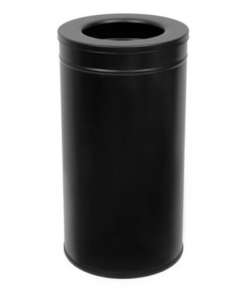 5431B ΚΑΔΟΣ ΑΠΟΡΡΙΜΑΤΩΝ ΑΝΟΙΧΤΟΣ ΜΑΥΡΟΣ 62cmxØ38cm INOX 70LT SILVER