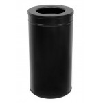 5431B ΚΑΔΟΣ ΑΠΟΡΡΙΜΑΤΩΝ ΑΝΟΙΧΤΟΣ ΜΑΥΡΟΣ 62cmxØ38cm INOX 70LT SILVER