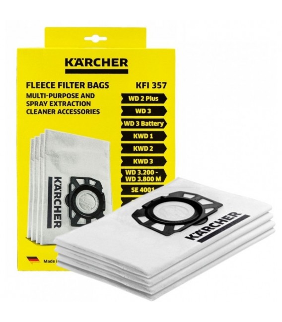2863314 ΦΙΛΤΡΟΣΑΚΟΙ FLEECE WD3 4TMX KARCHER