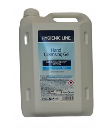 HYGIENIC LINE HAND ΑΛΚΟΟΛΟΥΧΟ CLEANSING GEL 70% 4LT