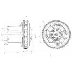 ΜΟΤΕΡ ΥΓΡΩΝ ΣΚΟΝΗΣ BYPASS 1200W Φ13,3 Υ13,3 DOMeL