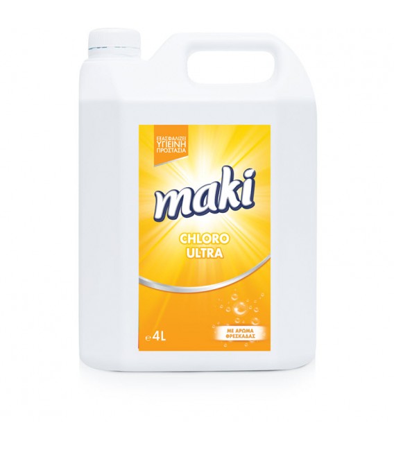 ΧΛΩΡΙΝΗ ULTRA LEMON 4LT MAKI