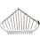 8821002 ΣΠΟΓΓΟΘΗΚΗ ΤΡΙΓΩΝΗ INOX LINE RAM