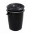 ΚΑΔΟΣ ΠΛΑΣΤΙΚΟΣ ΜΕ ΧΕΡΟΥΛΙ & ΚΑΠΑΚΙ ΜΑΥΡΟΣ Ø52cmΥ67cm 100LT MOBIL PLASTIC