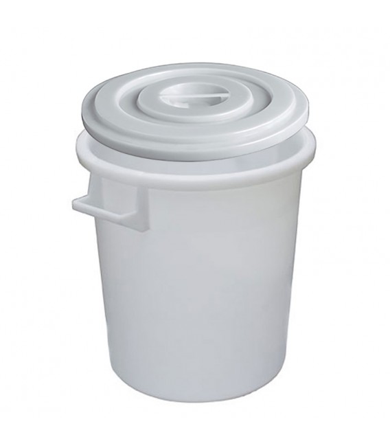 ΚΑΔΟΣ ΠΛΑΣΤΙΚΟΣ ΜΕ ΧΕΡΟΥΛΙ & ΚΑΠΑΚΙ ΛΕΥΚΟΣ Φ46cmΥ47cm 75LT MOBIL PLASTIC