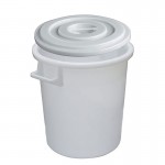 ΚΑΔΟΣ PHED ΠΛΑΣΤΙΚΟΣ ΜΕ ΧΕΡΟΥΛΙ & ΚΑΠΑΚΙ ΛΕΥΚΟΣ Ø48cmΥ57cm 75LT MOBIL PLASTIC