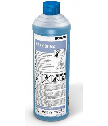 MAXX BRIAL2 ECO ΥΓΡΟ ΚΑΘΑΡΙΣΤΙΚΟ ΤΖΑΜΙΩΝ ΚΑΙ ΓΥΑΛΙΝΩΝ ΕΠΙΦΑΝΕΙΩΝ 1LΤ ECOLAB