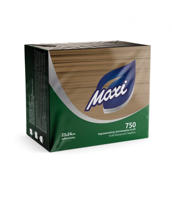 ΧΑΡΤΟΠΕΤΣΕΤΑ ΠΟΛΥΤΕΛΕΙΑΣ 2Φ KRAFT 33x33 750Τ MAXI