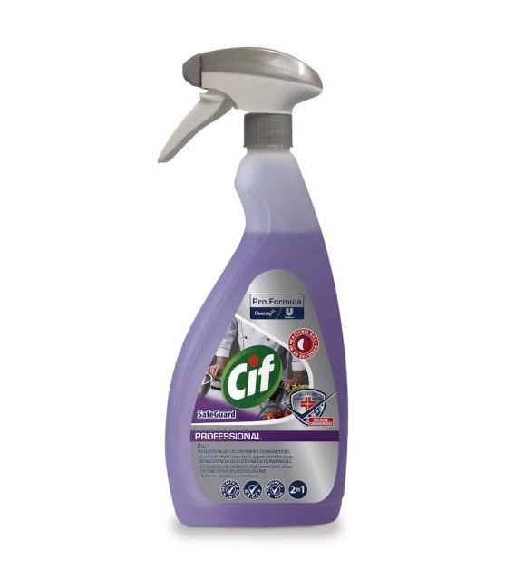 CIF PROFESSIONAL 2 in 1 ΚΑΘΑΡΙΣΤΙΚΟ ΑΠΟΛΥΜΑΝΤΙΚΟ 750ml